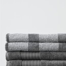 Beddinghouse Beddinghouse Sheer Stripe Gastendoekje  Antraciet 30x50 cm