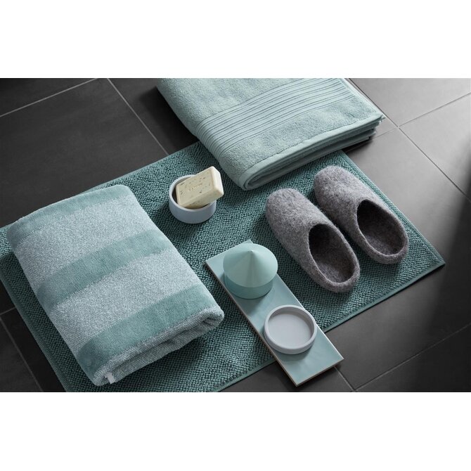 Beddinghouse Sheer Stripe Washandje  Groen 16x22 cm