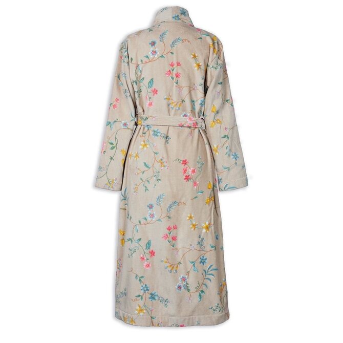 Pip Studio Les Fleurs Bathrobe Khaki L