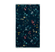 Pip Studio handdoek Les Fleurs Dark Blue 55x100