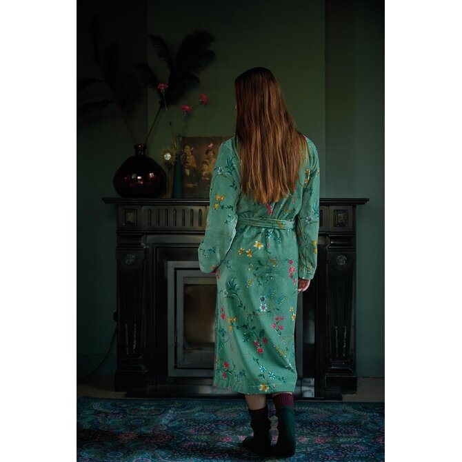 Pip Studio Les Fleurs Badjas - Groen XL