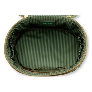 Pip Studio Cleo Beauty Case Flora Bangelore Green 26x16x16cm
