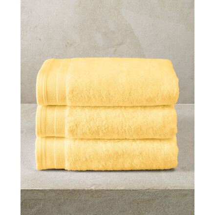 De Witte Lietaer Excellence handdoek 50x100 Butter Yellow