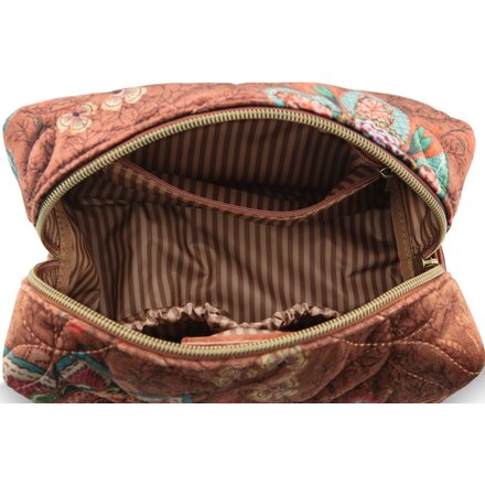 Pip Studio Coco Cosmetic Bag Medium Mumbai Morning Brown21.5x10x10.5cm
