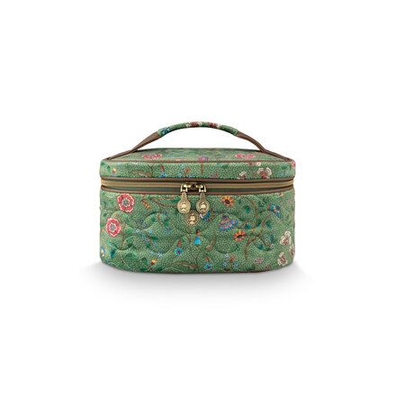 Pip Studio Cleo Beauty Case Flora Bangelore Green 26x16x16cm