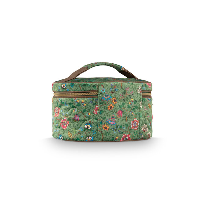 Pip Studio Cleo Beauty Case Flora Bangelore Green 26x16x16cm