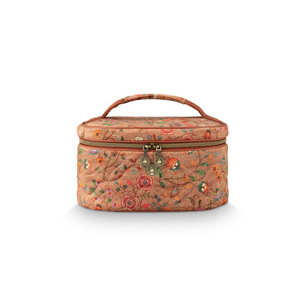 Pip Studio Cleo Beauty Case Flora Bangelore Sand 26x16x16cm