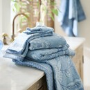 Pip Studio Pip Studio Jasmin Jacquard Douchelaken Licht blauw 70x140 cm