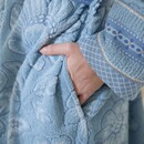 Pip Studio Pip Studio Jasmin Jacquard Badjas Licht blauw XL