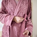Pip Studio Pip Studio Jasmin Jacquard Badjas Licht roze XL