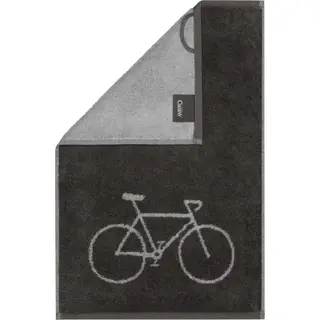 Cawö Postcard Towels 100 Gastendoekje Fahrrad / basalt 30x50