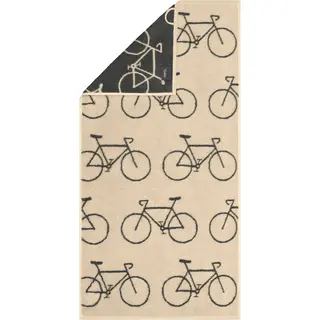 Cawö Velo Allover Fahrrad 6299 Douchelaken beige 70x140