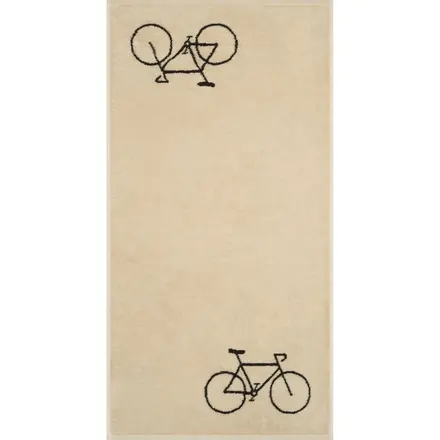 Cawö Velo Fahrrad 6298 Handdoek beige 50x100
