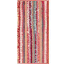 Cawö Unique Streifen 944 handdoek 50x100 Koralle