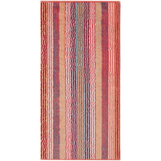 Cawö Unique Streifen 944 handdoek 50x100 Koralle
