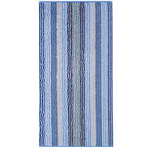 Cawö Unique Streifen 944 handdoek 50x100 Saphir