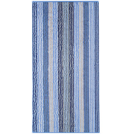 Cawö Unique Streifen 944 handdoek 50x100 Saphir