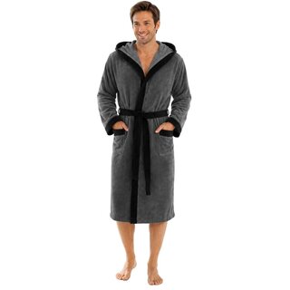 Morgenstern Elio 2 badjas Anthrazit/Schwarz M
