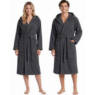 Morgenstern Jules badjas Anthrazit XL