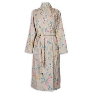 Pip Studio Les Fleurs Bathrobe Khaki S