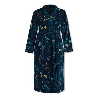 Pip Studio Les Fleurs Badjas - Donkerblauw XXL