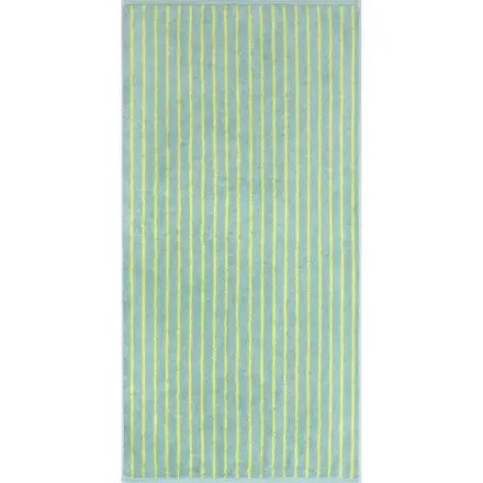 Cawö Weekend Streifen 6296 Gastendoekje groen/lemon 30x50