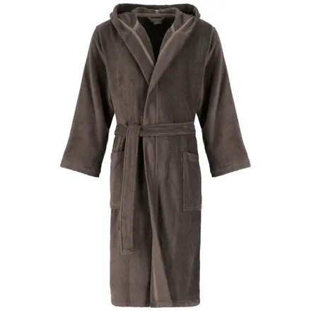 Cawö Home Heren Badjas met Capuchon 829 pepper L
