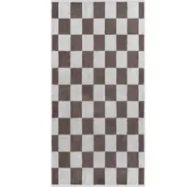 Cawö Weekend Karo 6297 Douchelaken platin/pepper 70x140
