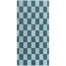 Cawö Cawö Weekend Karo 6297 Handdoek groen/petrol 50x100