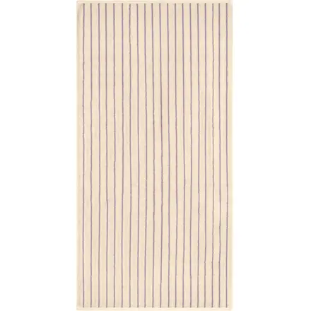 Cawö Weekend Streifen 6296 Handdoek natuur/flieder 50x100