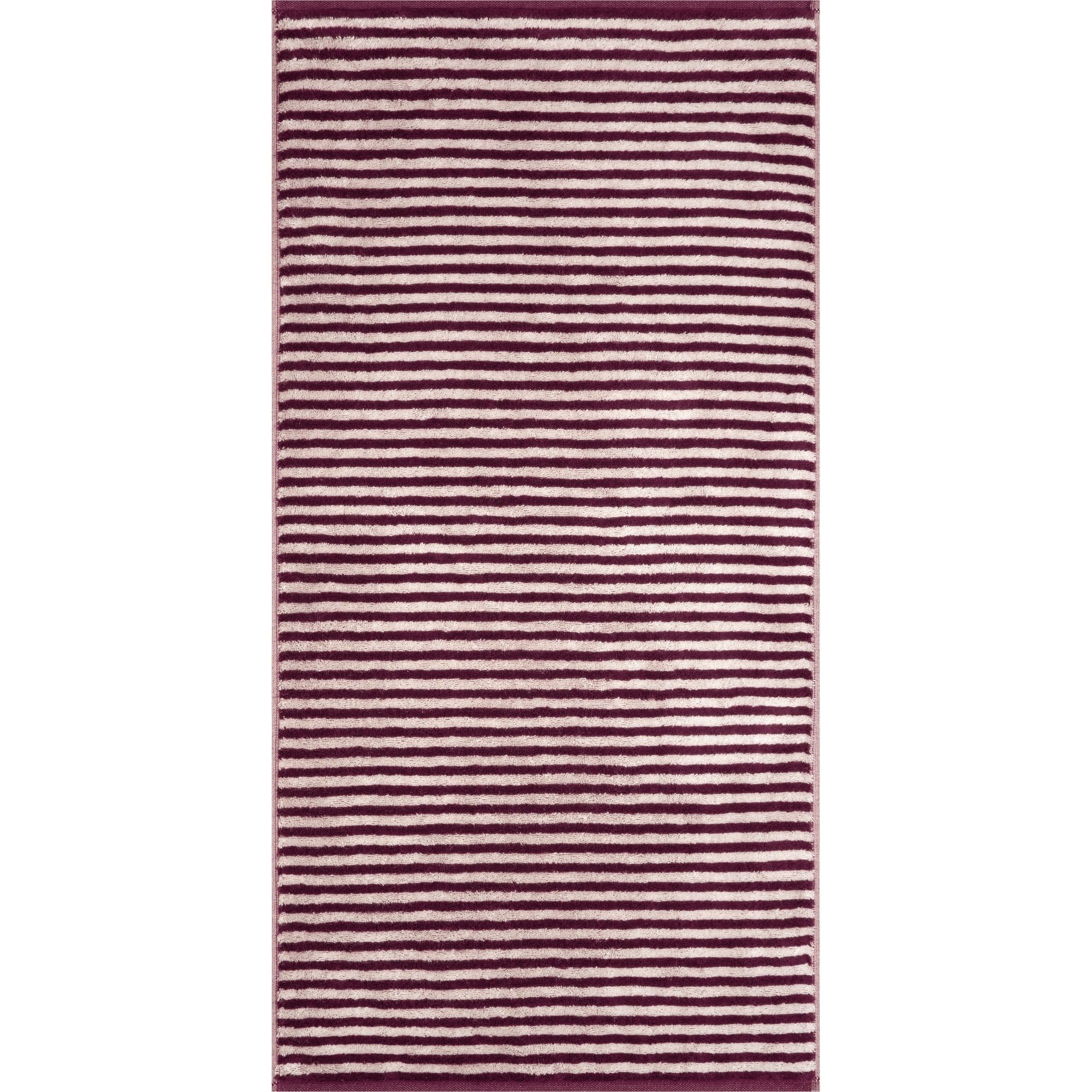 Cawö Cawö Club Ringel 6300 Douchelaken burgundy 70x140