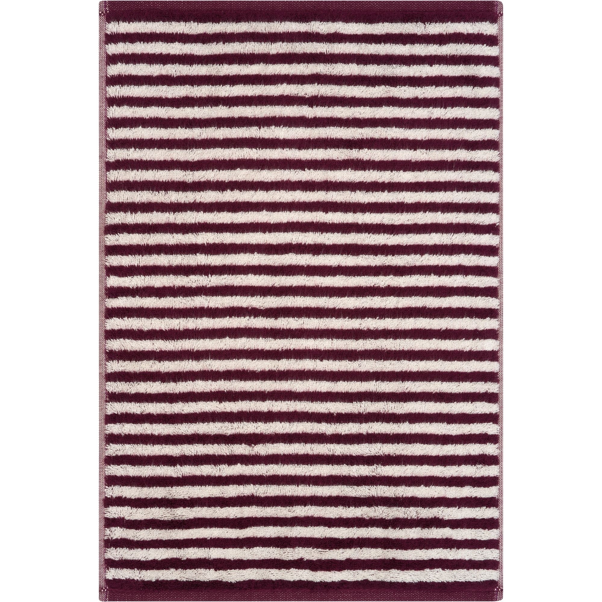 Cawö Cawö Club Ringel 6300 Gastendoekje burgundy 30x50