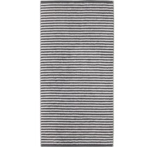 Cawö Club Ringel 6300 Handdoek basalt 50x100
