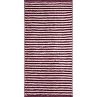 Cawö Club Ringel 6300 Handdoek burgundy 50x100