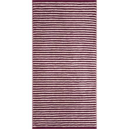 Cawö Club Ringel 6300 Handdoek burgundy 50x100