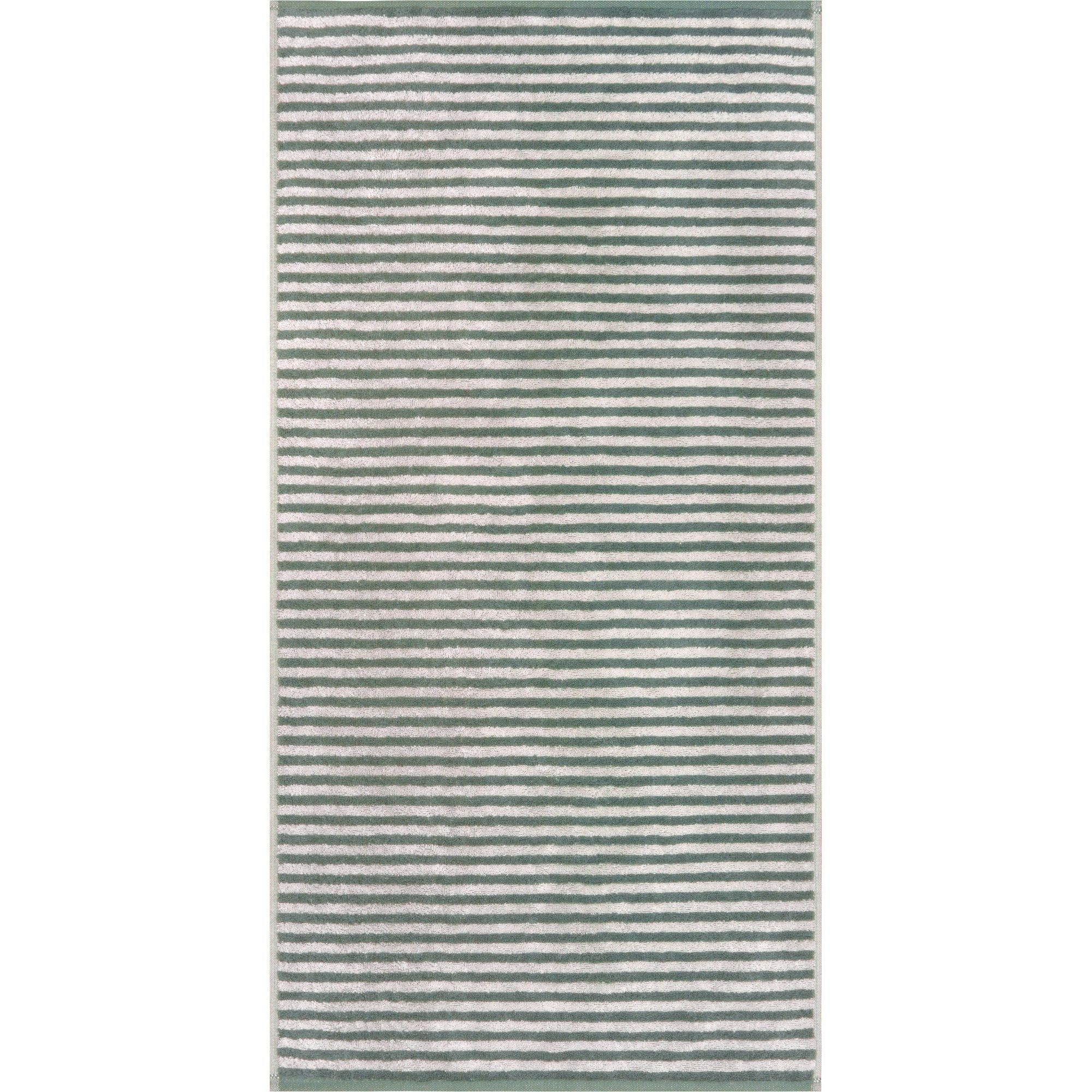 Cawö Cawö Club Ringel 6300 Handdoek eukalyptus 50x100