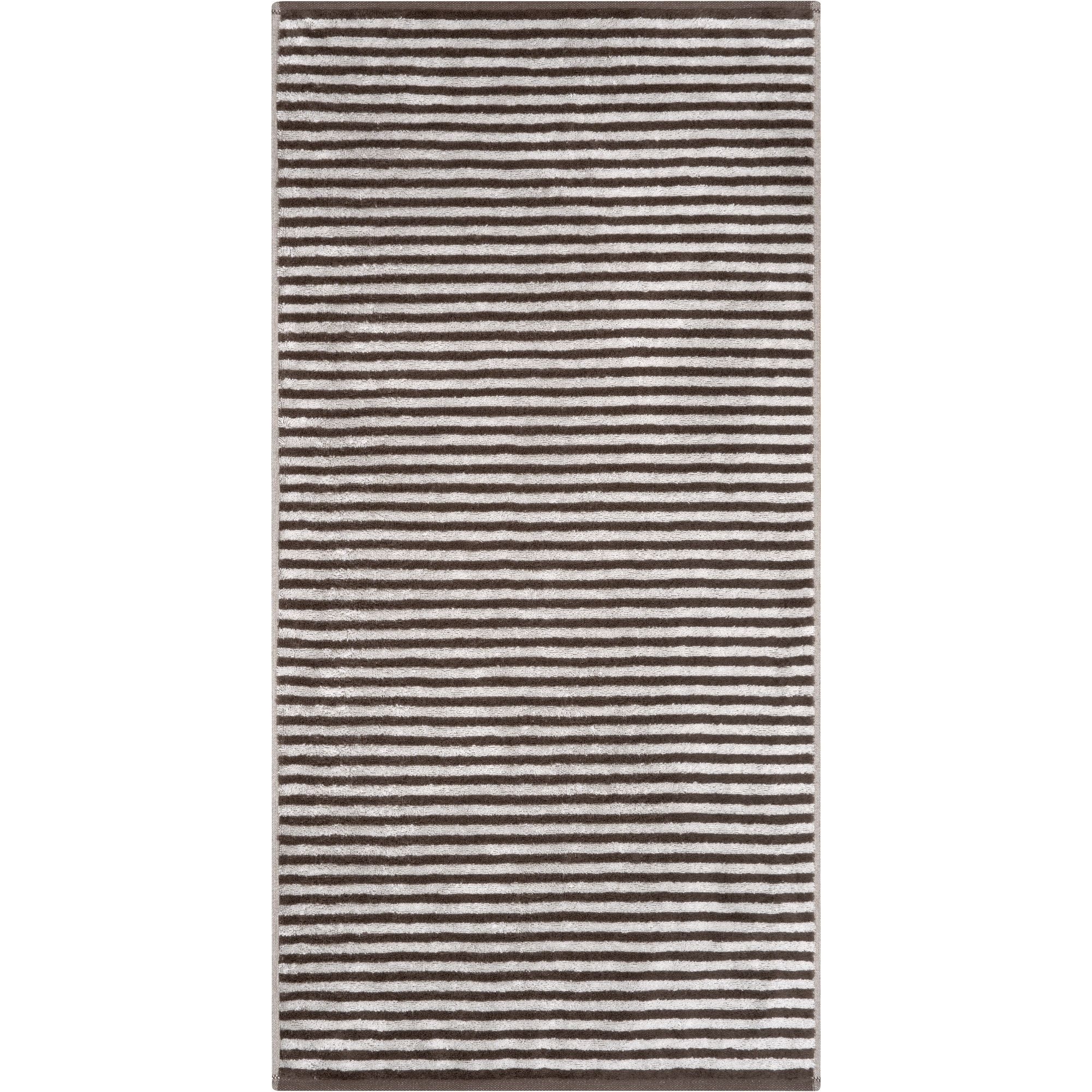 Cawö Cawö Club Ringel 6300 Handdoek pepper 50x100