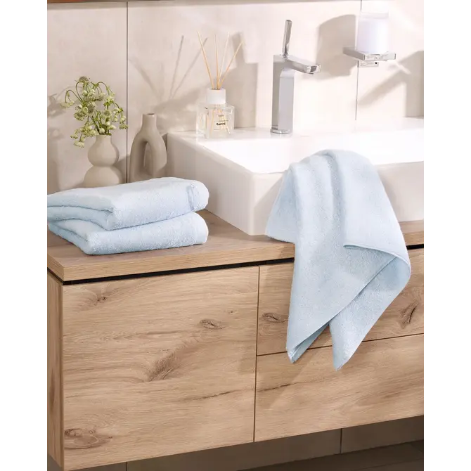Cawö Lifestyle Uni 7007 Gastendoekje aqua 30x50