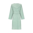 Cawö Cawö Dames Badjas extra licht met Capuchon 6140 mint 44