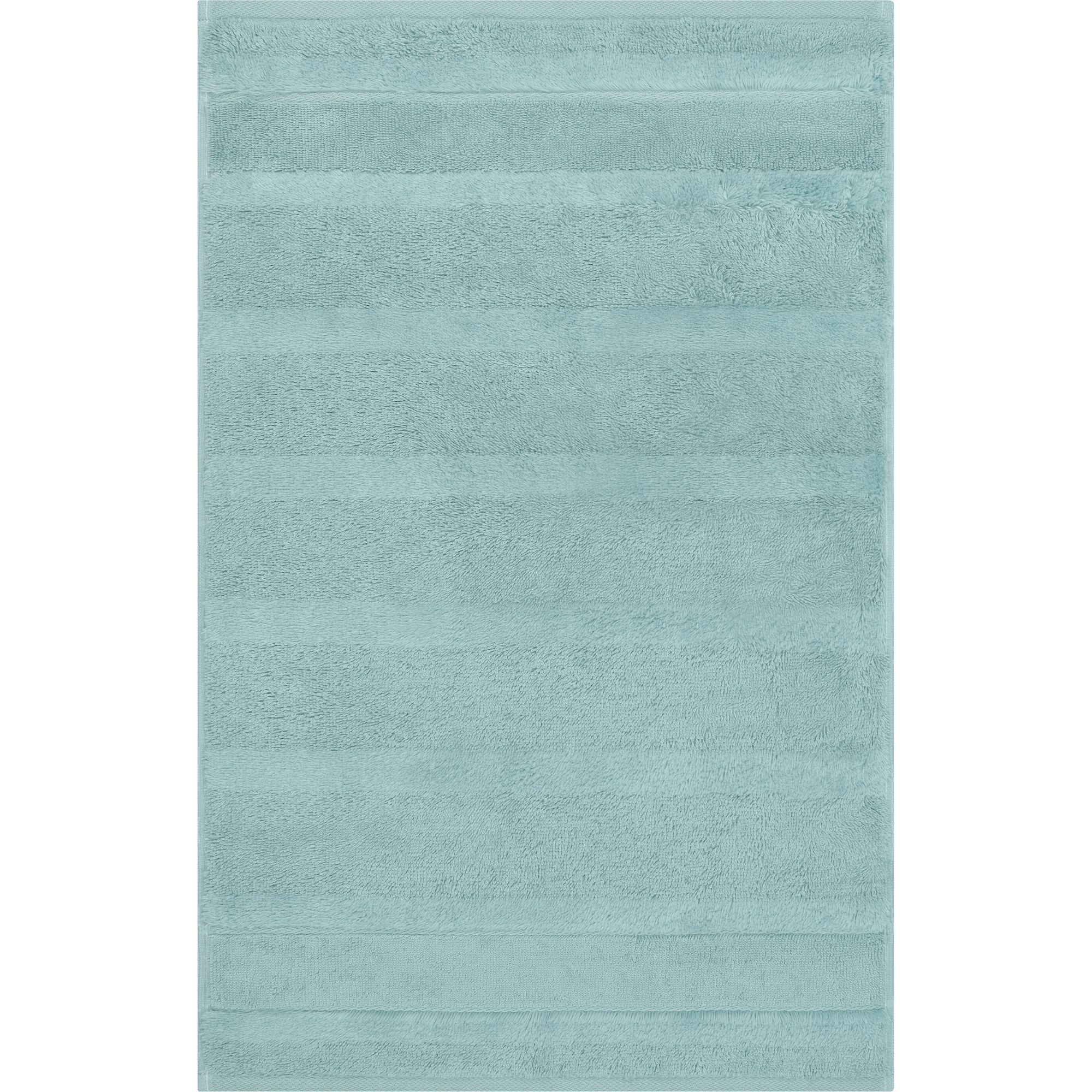 Cawö Cawö Noblesse² uni 1002 Gastendoekje emerald / teal 30x50