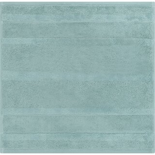 Cawö Noblesse² uni 1002 Gezichtsdoekje emerald / teal 30x30