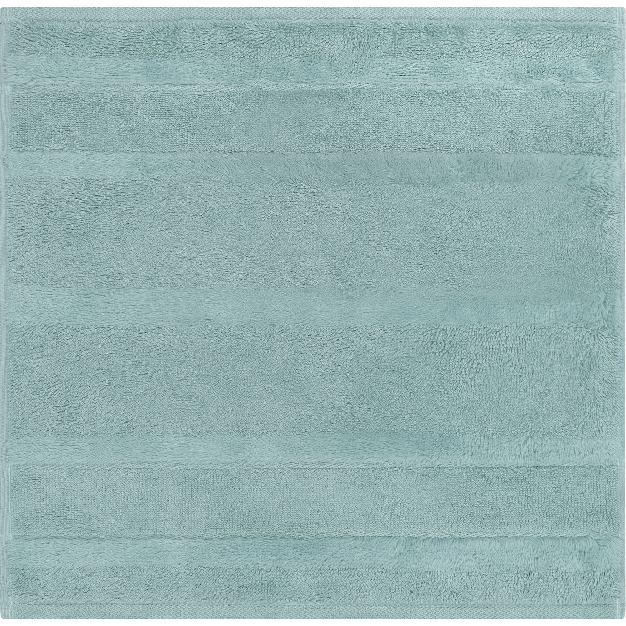 Cawö Cawö Noblesse² uni 1002 Gezichtsdoekje emerald / teal 30x30