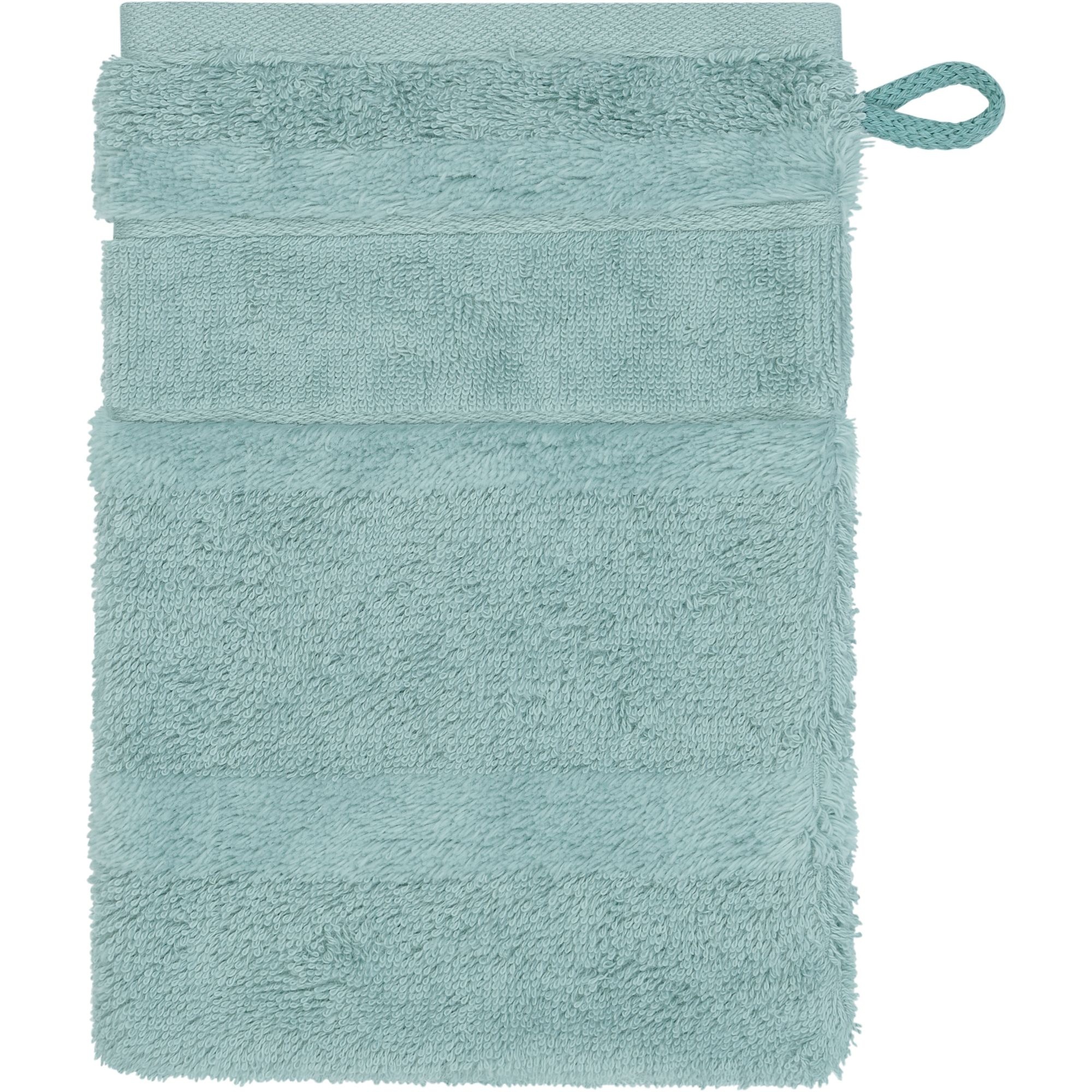 Cawö Cawö Noblesse² uni 1002 Washandjes emerald / teal 16x22