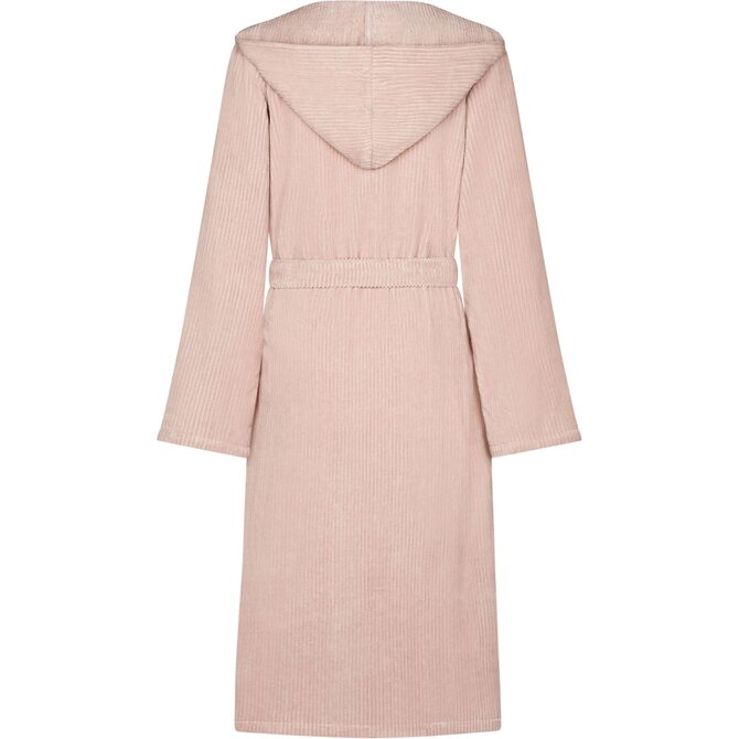 Cawo Dames Badjas extra licht met Capuchon 6140 blush 46