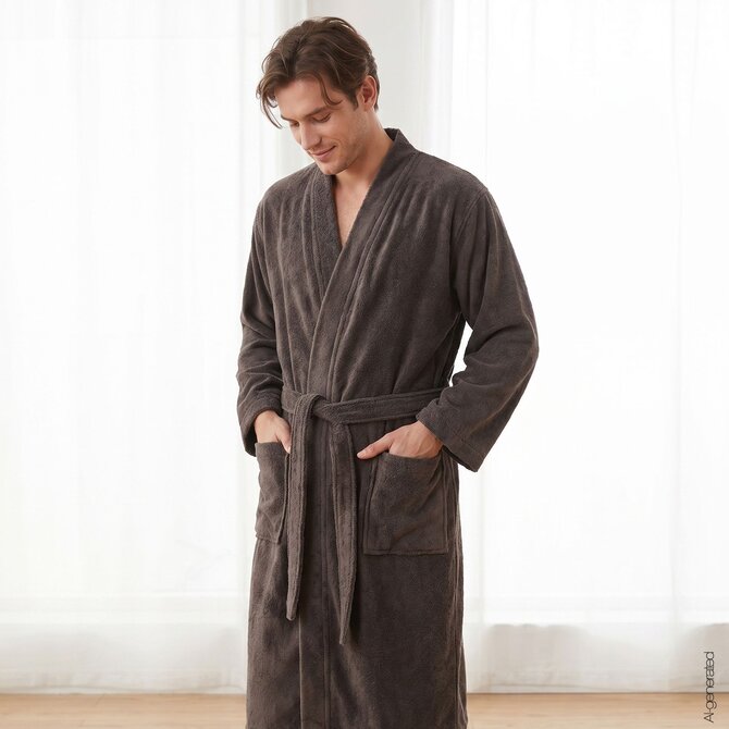 Cawö Home Heren  Kimono 828 pepper M