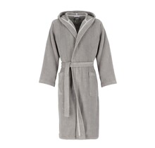 Cawö Home Heren Badjas met Capuchon 853 metal XL
