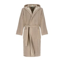 Cawö Home Heren Badjas met Capuchon 853 sand S