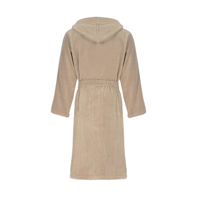 Cawö Home Heren Badjas met Capuchon 853 sand XL