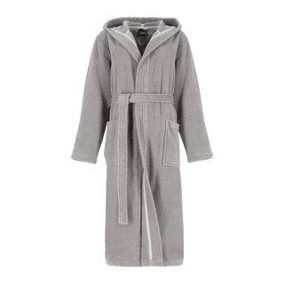 Cawö Home Dames Badjas met Capuchon 852 metal M