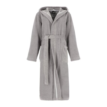Cawö Home Dames Badjas met Capuchon 852 metal M